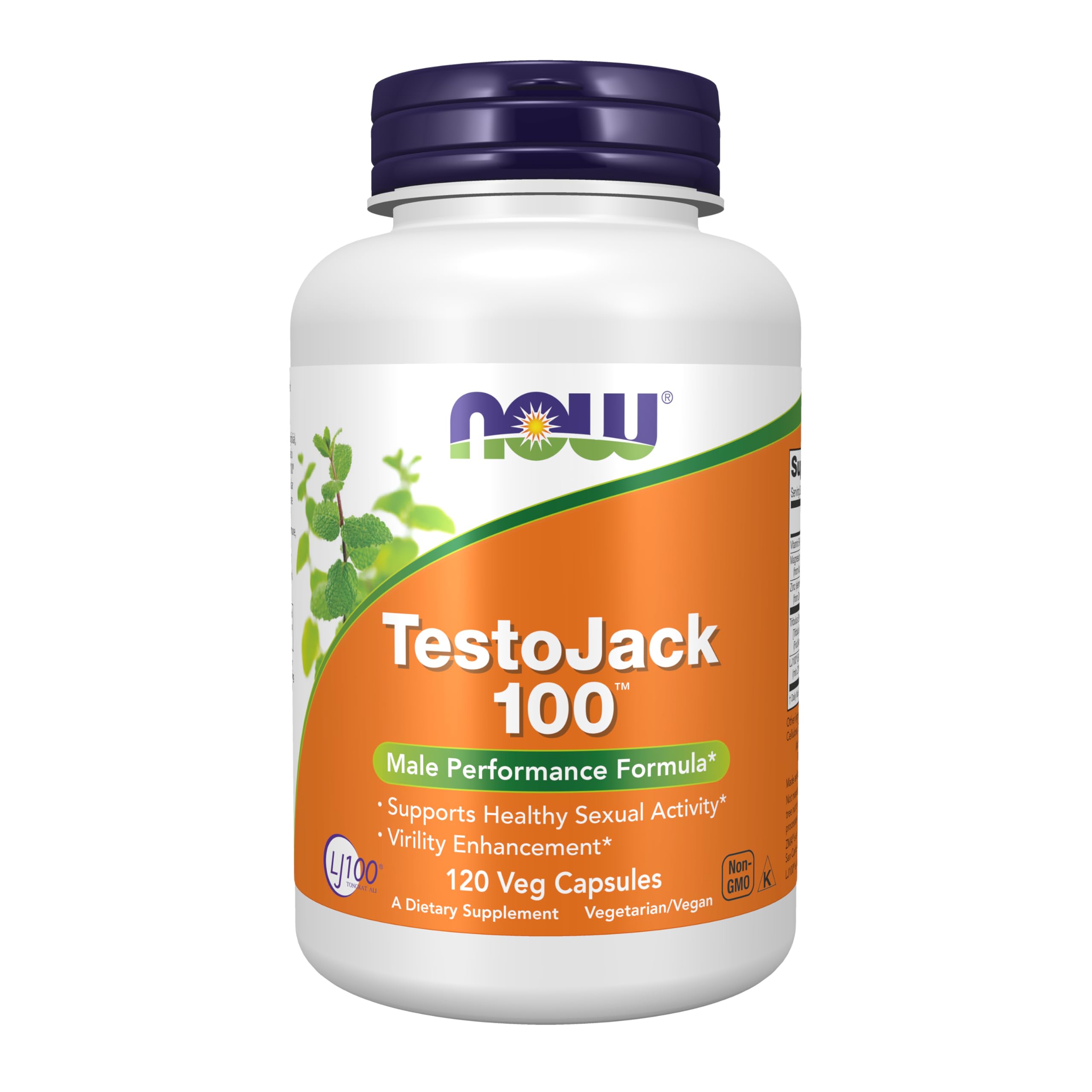 NOW Foods TestoJack 100: frasco de cápsulas para apoyar la vitalidad diaria