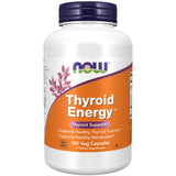 NOW Foods Thyroid Energy: cápsulas en empaque, apoyo al metabolismo diario.