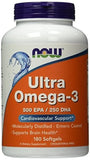 NOW Foods Ultra Omega-3: botella de cápsulas para consumo diario de EPA y DHA