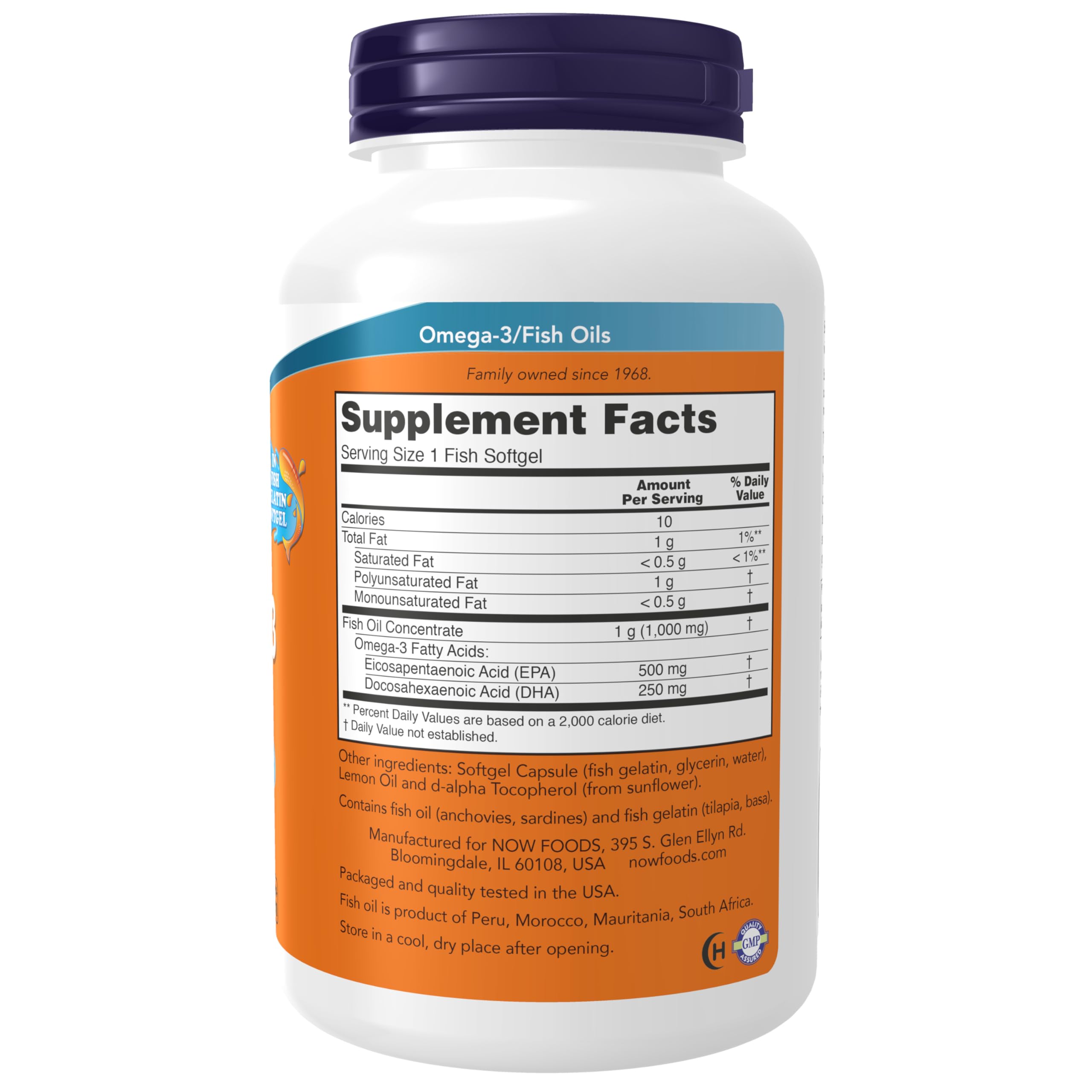 NOW Foods Ultra Omega-3 cápsulas de gelatina de pescado, alternativa a gelatina bovina o porcina