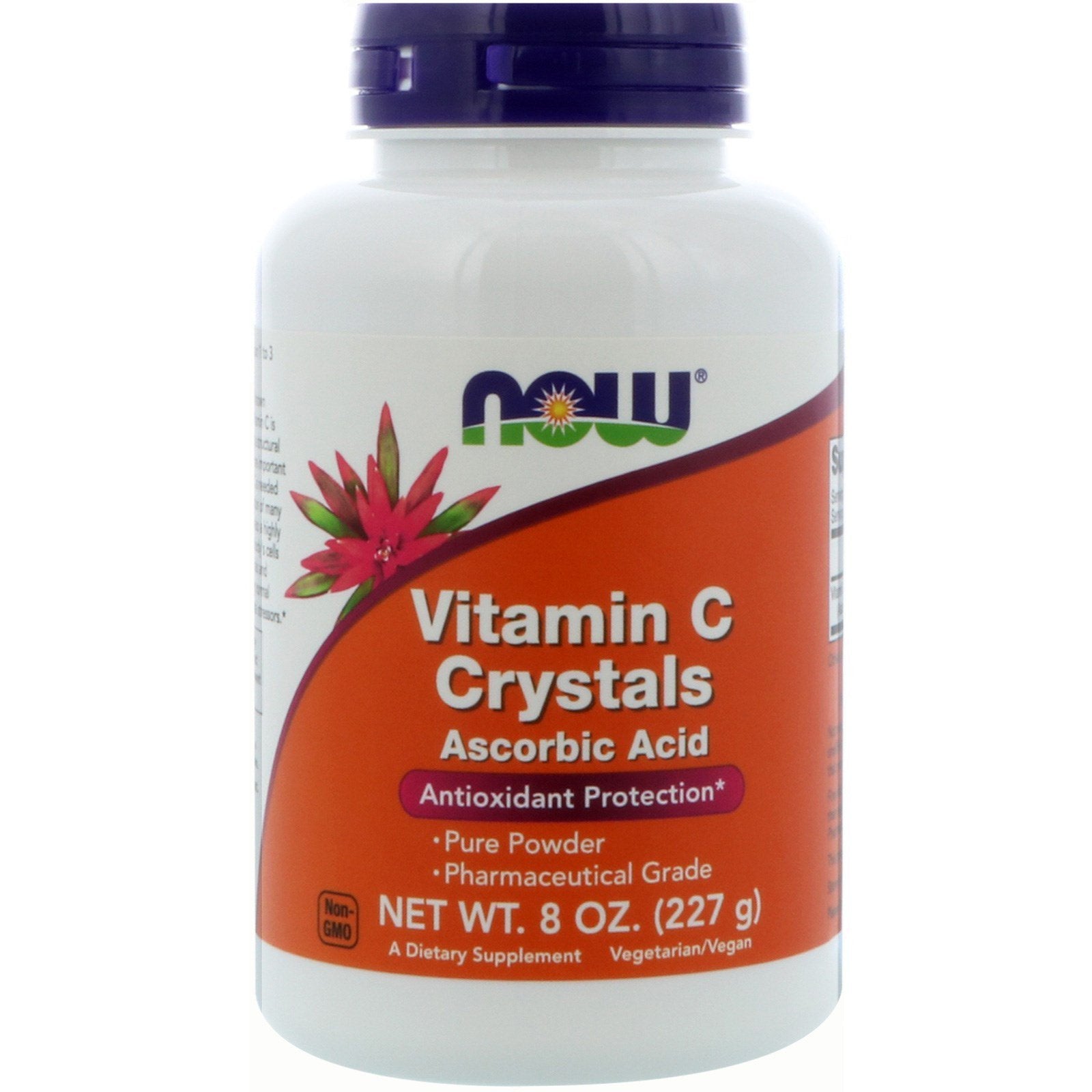 NOW Foods Vitamina C en polvo: cristales para añadir a bebidas