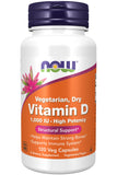 NOW Foods Vitamina D-2 1000 UI, cápsulas veganas para apoyo inmune