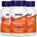 NOW Foods Vitamina D-3 en botella, soporte para huesos fuertes