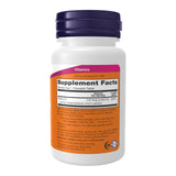 NOW Foods Vitamina D-3 masticable, etiqueta nutricional clara y útil