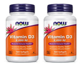 NOW Foods Vitamina D3 2000IU, etiqueta clara para leer la dosis