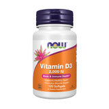 NOW Foods Vitamina D3 2000 UI cápsulas blandas, apoyo para dientes sanos.
