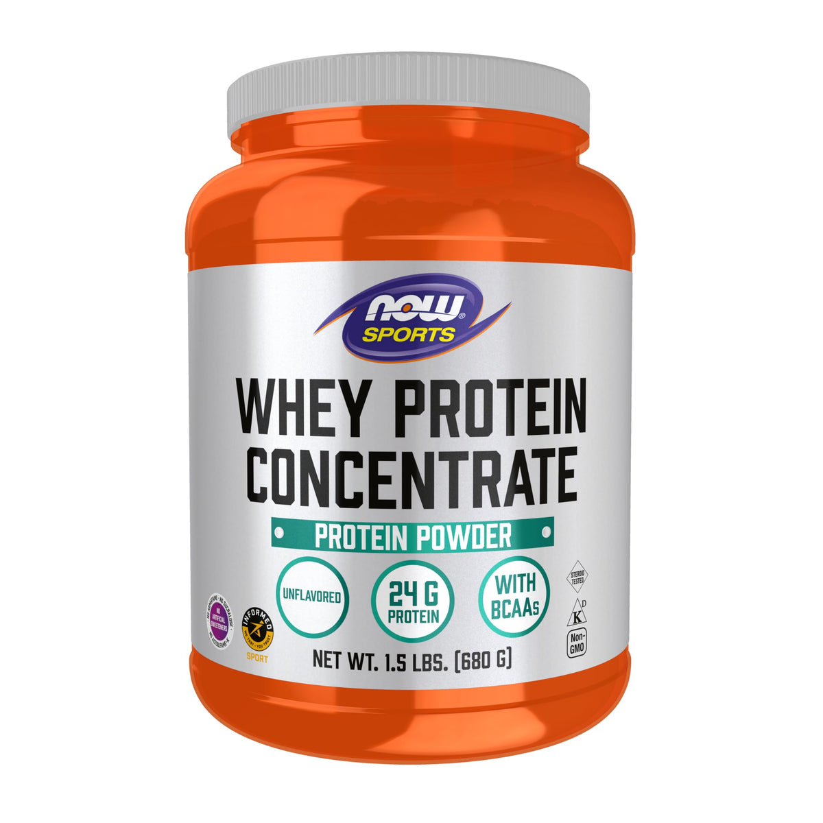 NOW Foods Whey Protein Concentrate: batido suave en vaso para recuperación muscular.