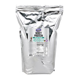 NOW Foods proteína de suero cremosa chocolate en lata, ideal para recuperación posentrenamiento.