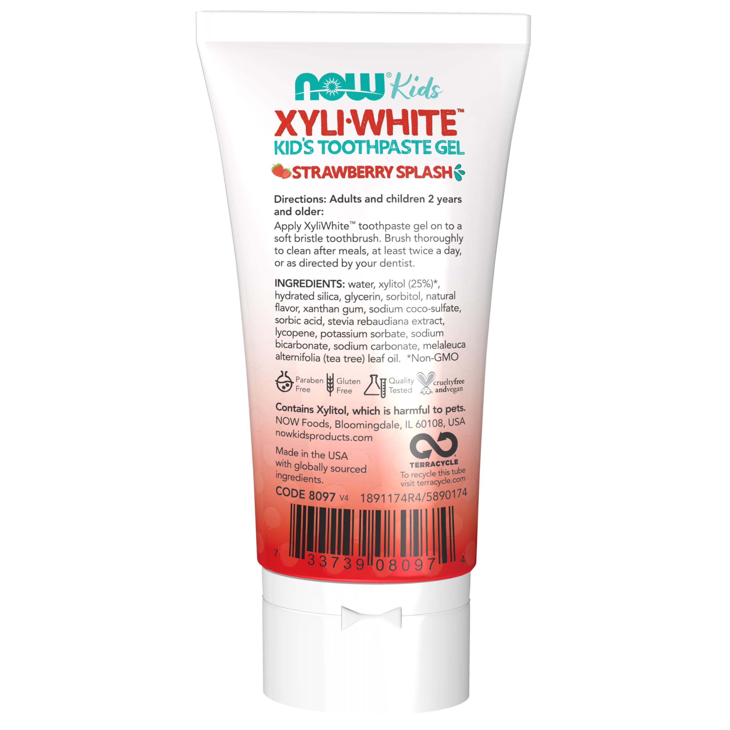 NOW Foods XyliWhite empaque variado - envase seguro para niños.