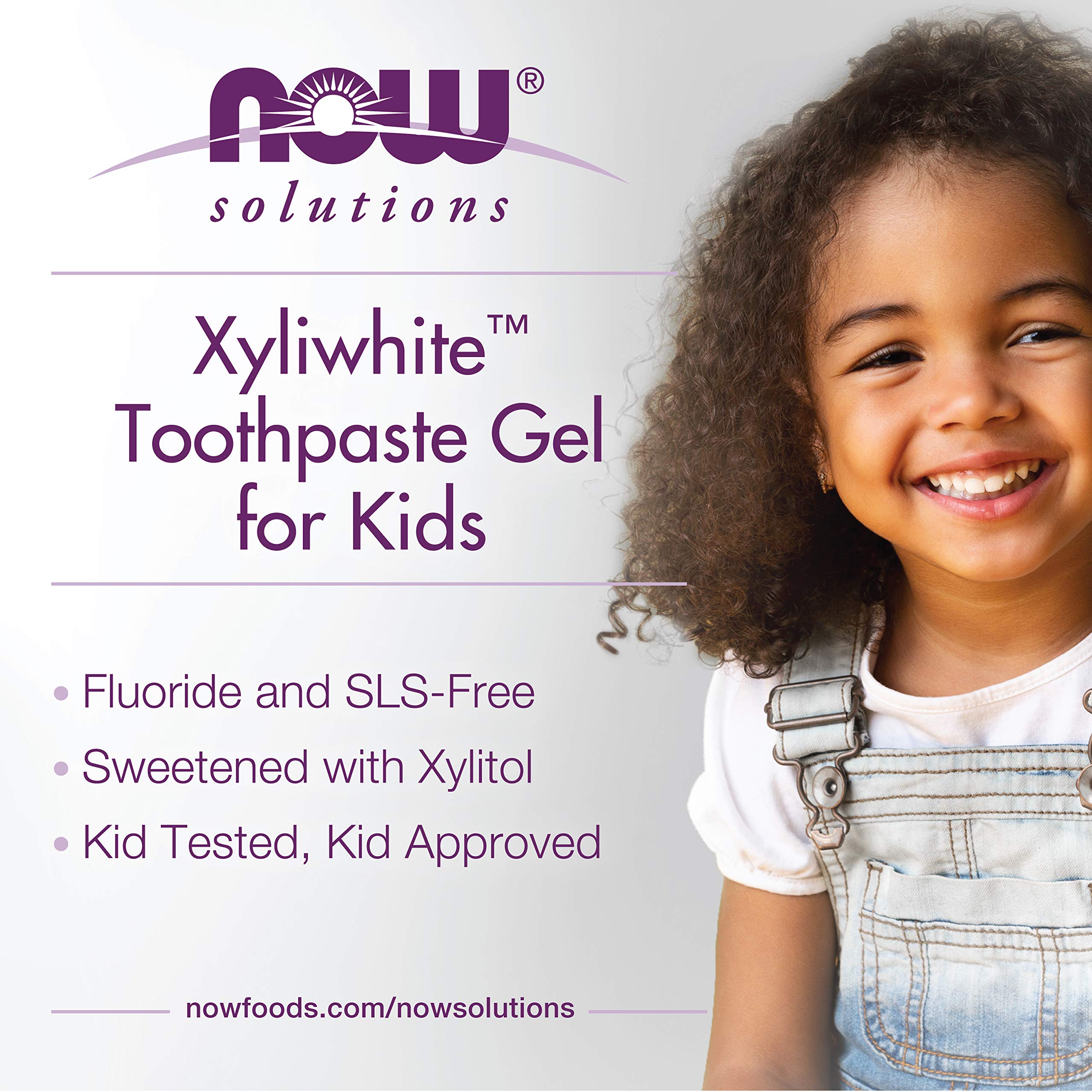 NOW Foods XyliWhite gel dental - textura suave para niños.