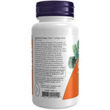 NOW Foods Zinc glicinato, etiqueta frontal con certificaciones GMP y calidad.