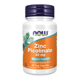NOW Foods Zinc Picolinate 50 mg: botella de cápsulas para uso diario