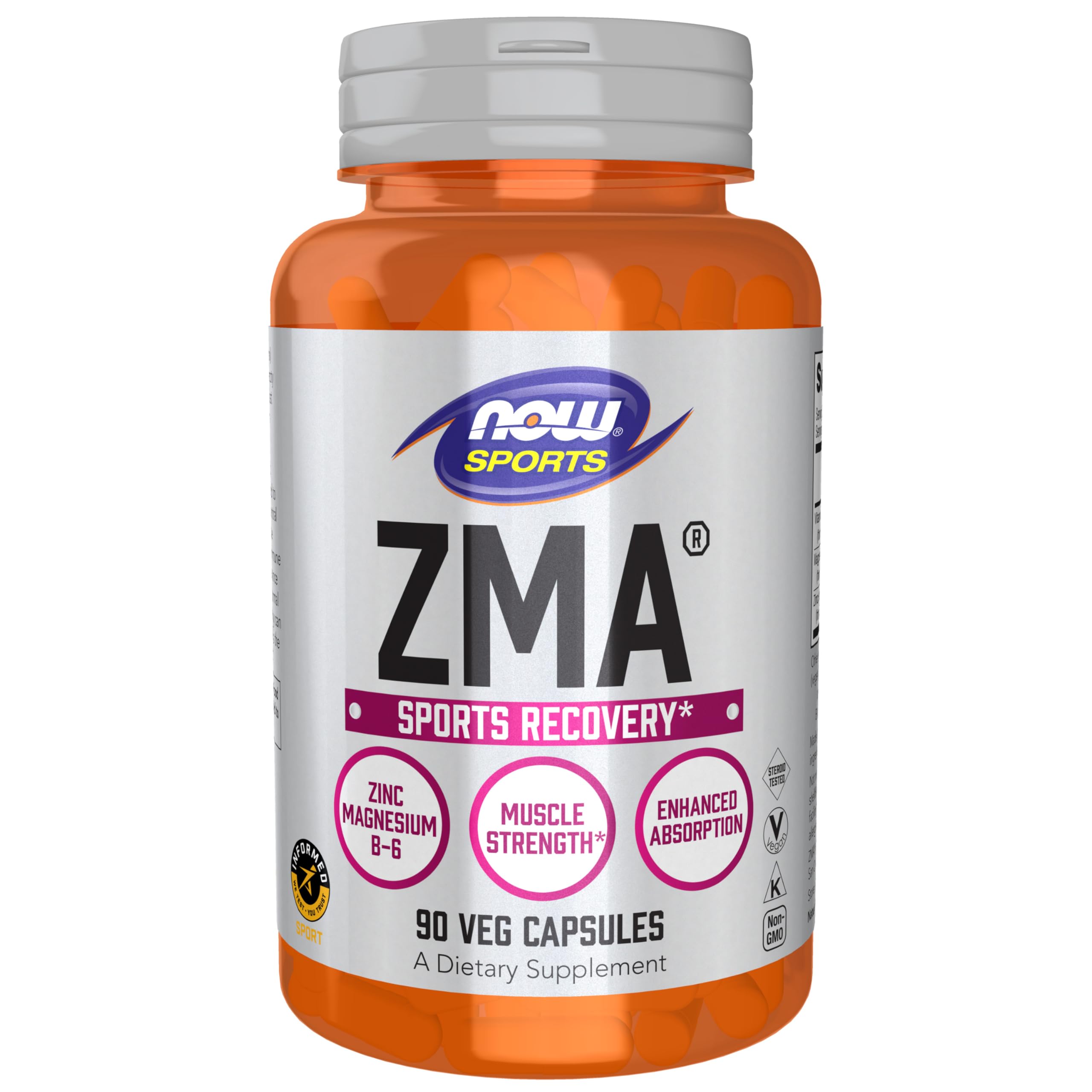NOW Foods ZMA botellas: cápsulas fáciles para tu rutina diaria.