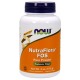 NOW Nutra Flora Fos polvo 100% puro, fuente concentrada de FOS para bebidas.