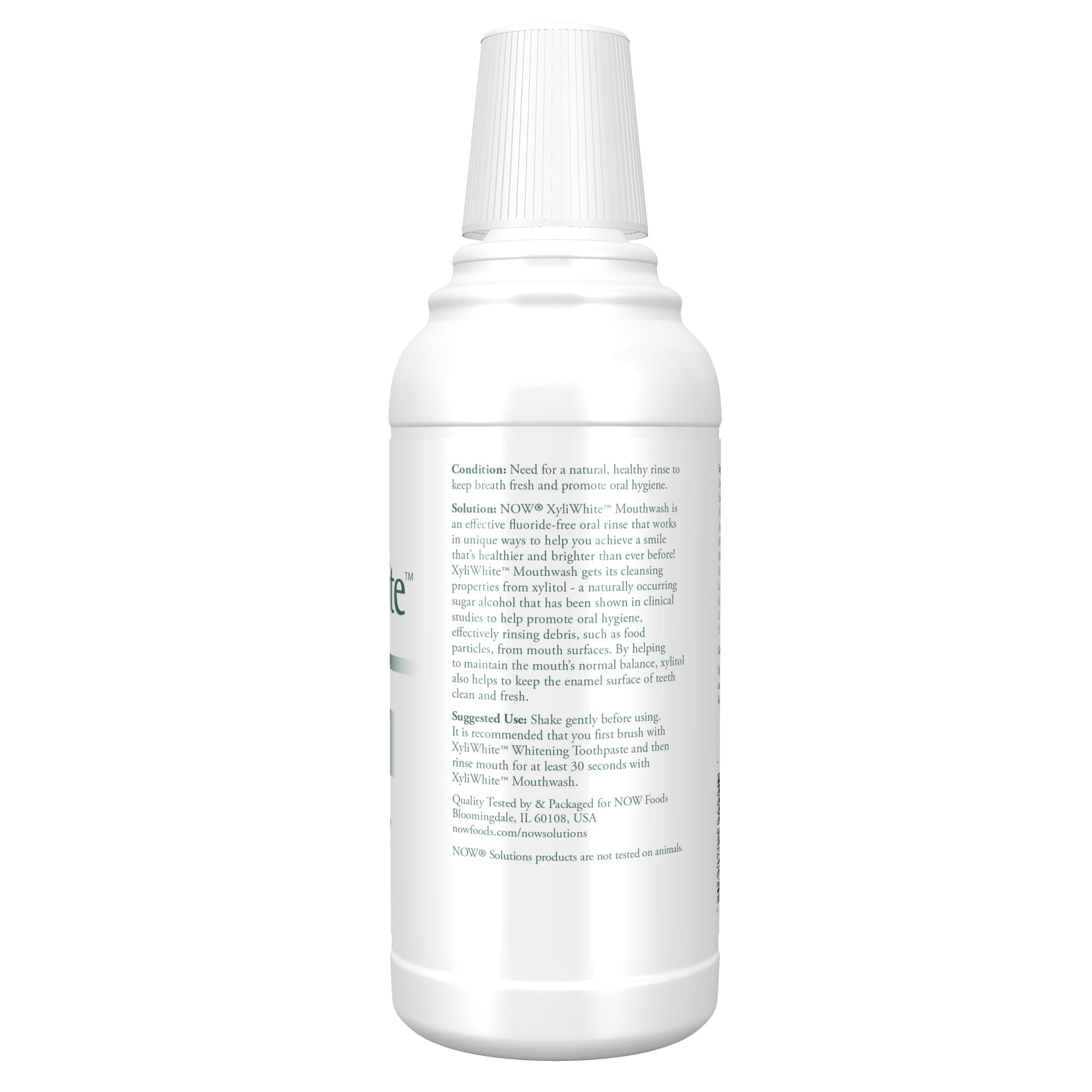 NOW Solutions XyliWhite aliento fresco enjuague bucal: beneficios para dientes y encías