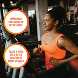 NOW L-Arginina en polvo para entrenamientos previos, apoyo para sesiones