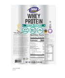 NOW Foods Whey Protein sabor vainilla cremosa para batidos.