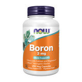 NOW Foods Boron 3 mg envase: apoyo al hueso y metabolismo.