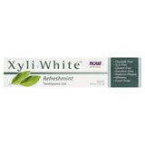 NOW Xyliwhite Refreshmint pasta de dientes, textura fresca para cepillado diario.