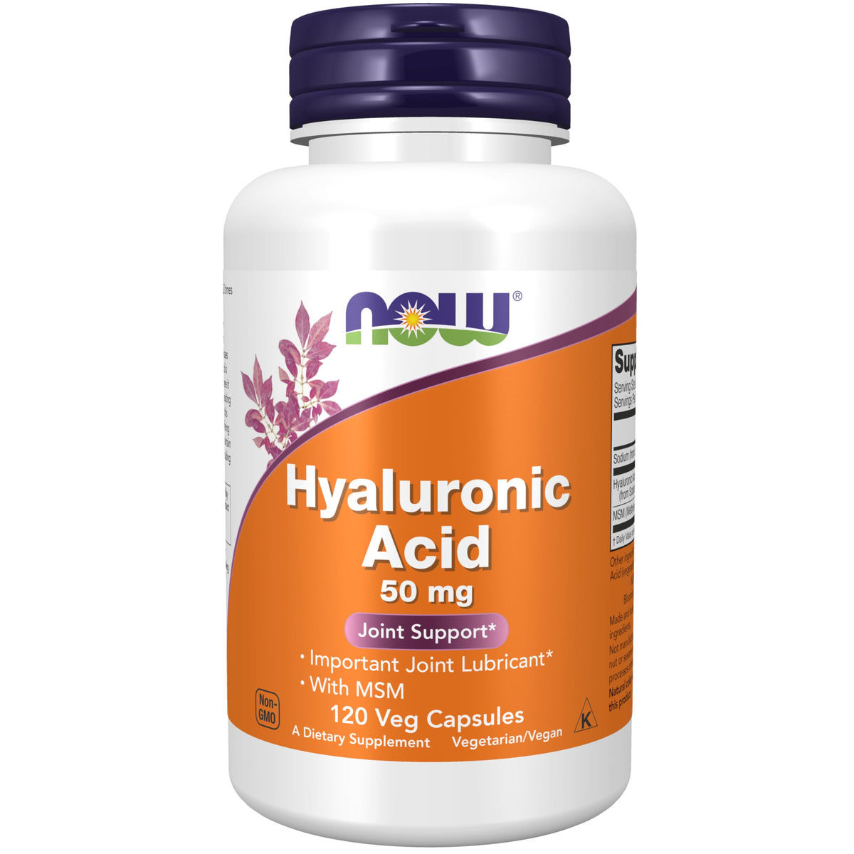 Now Foods Ácido Hialurónico con MSM en cápsulas vegetales para soporte articular