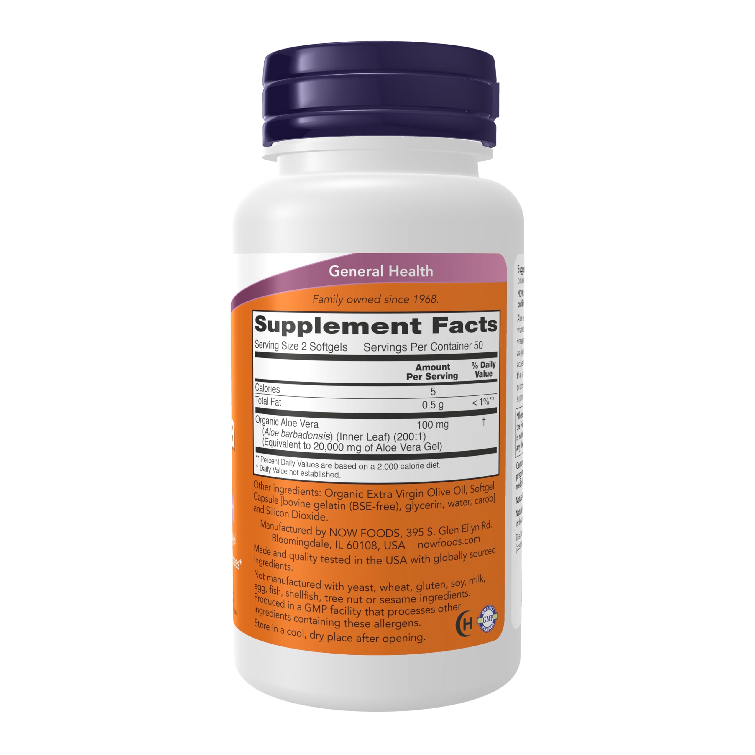 NOW Foods Aloe Vera muestra apoyo digestivo y nutrientes naturales
