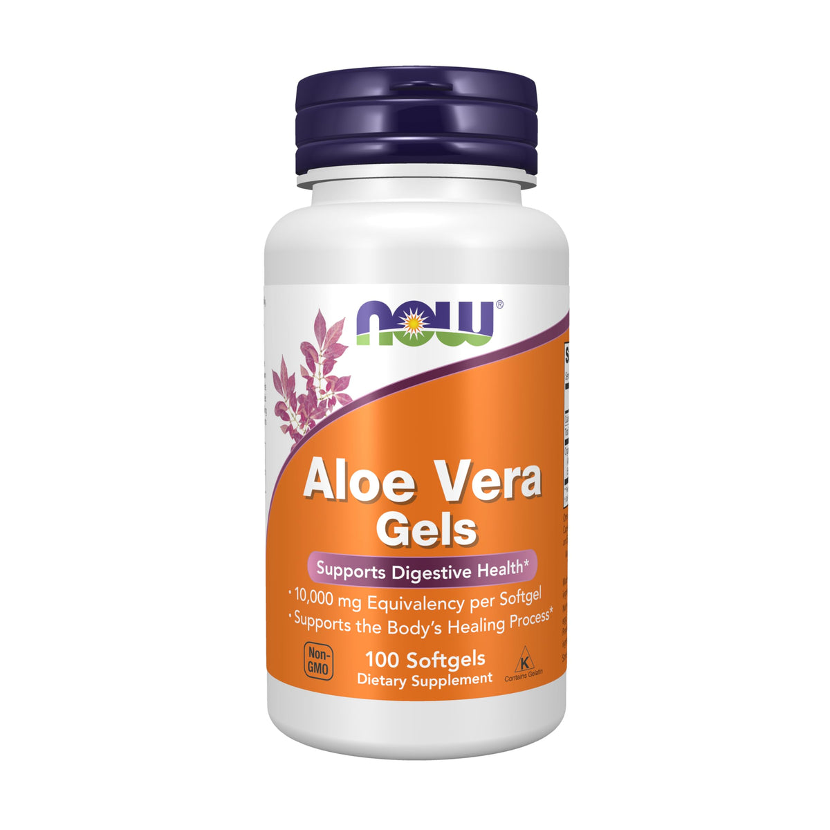 NOW Foods Aloe Vera cápsula blanda de 10,000 mg para apoyo digestivo