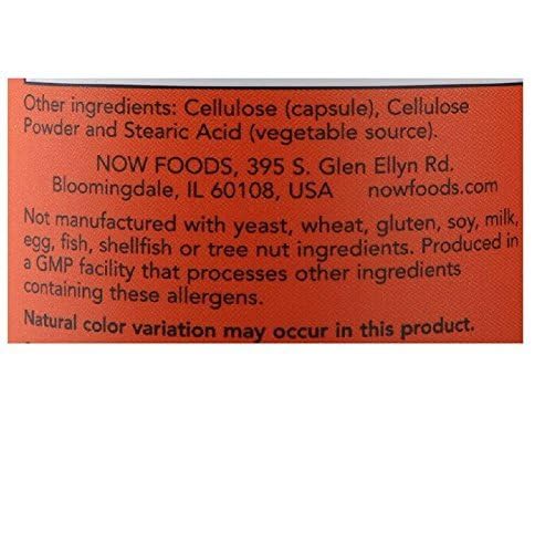 Detalle de cápsula vegetal NOW Foods Cordyceps 750 mg