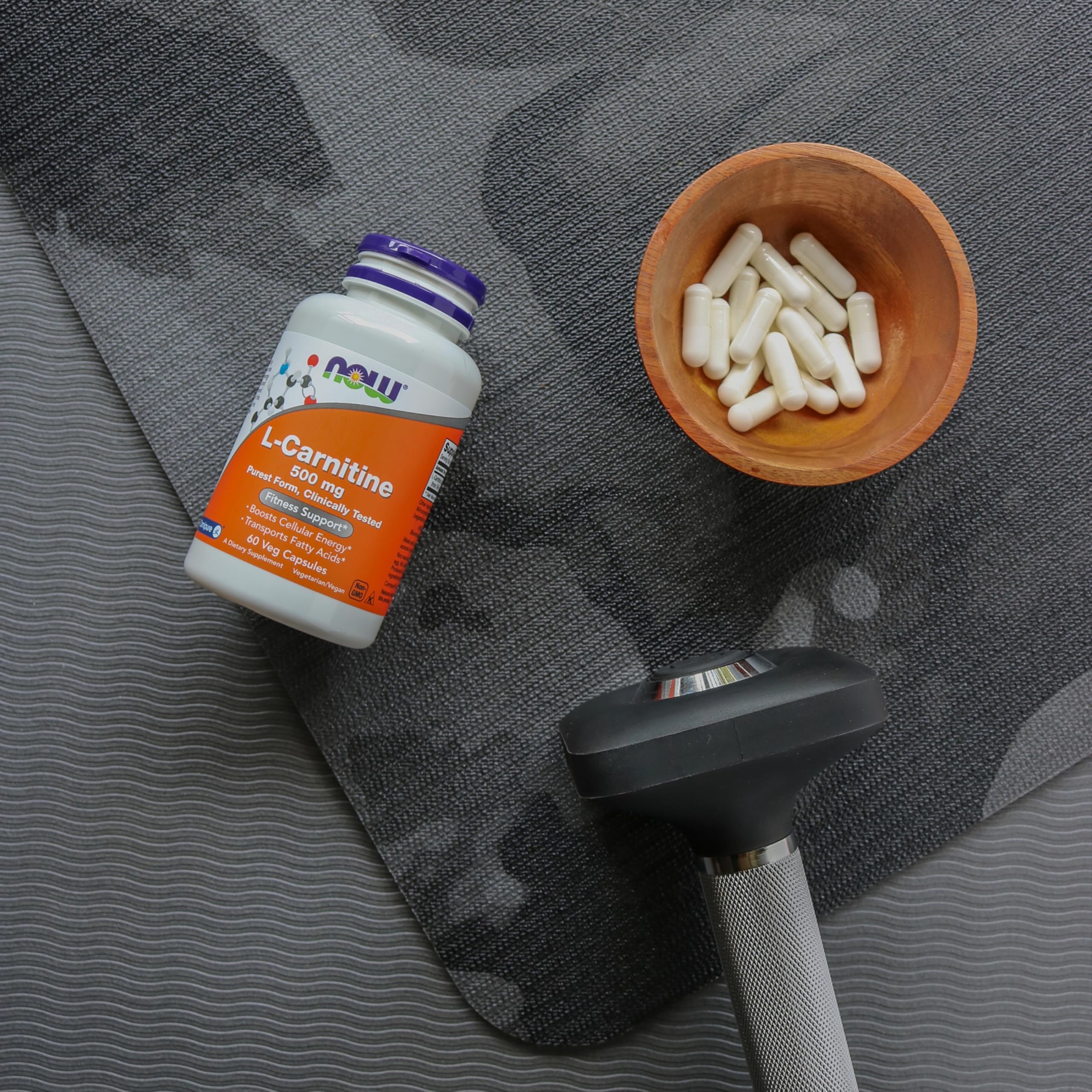 NOW Foods L-Carnitina 500 mg uso deporte podría apoyar resistencia moderada