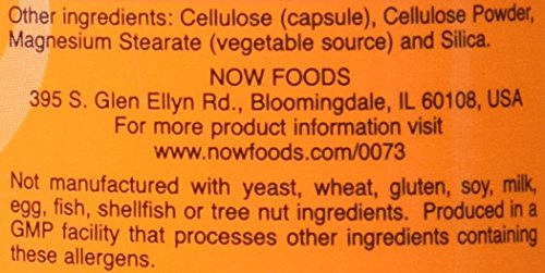Now Foods L-Carnitina 500 mg, cápsulas veganas, posible apoyo al metabolismo de grasas.