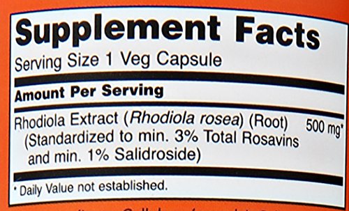 NOW Foods Rhodiola Rosea paquete dos frascos: suministro doble para uso sostenido.