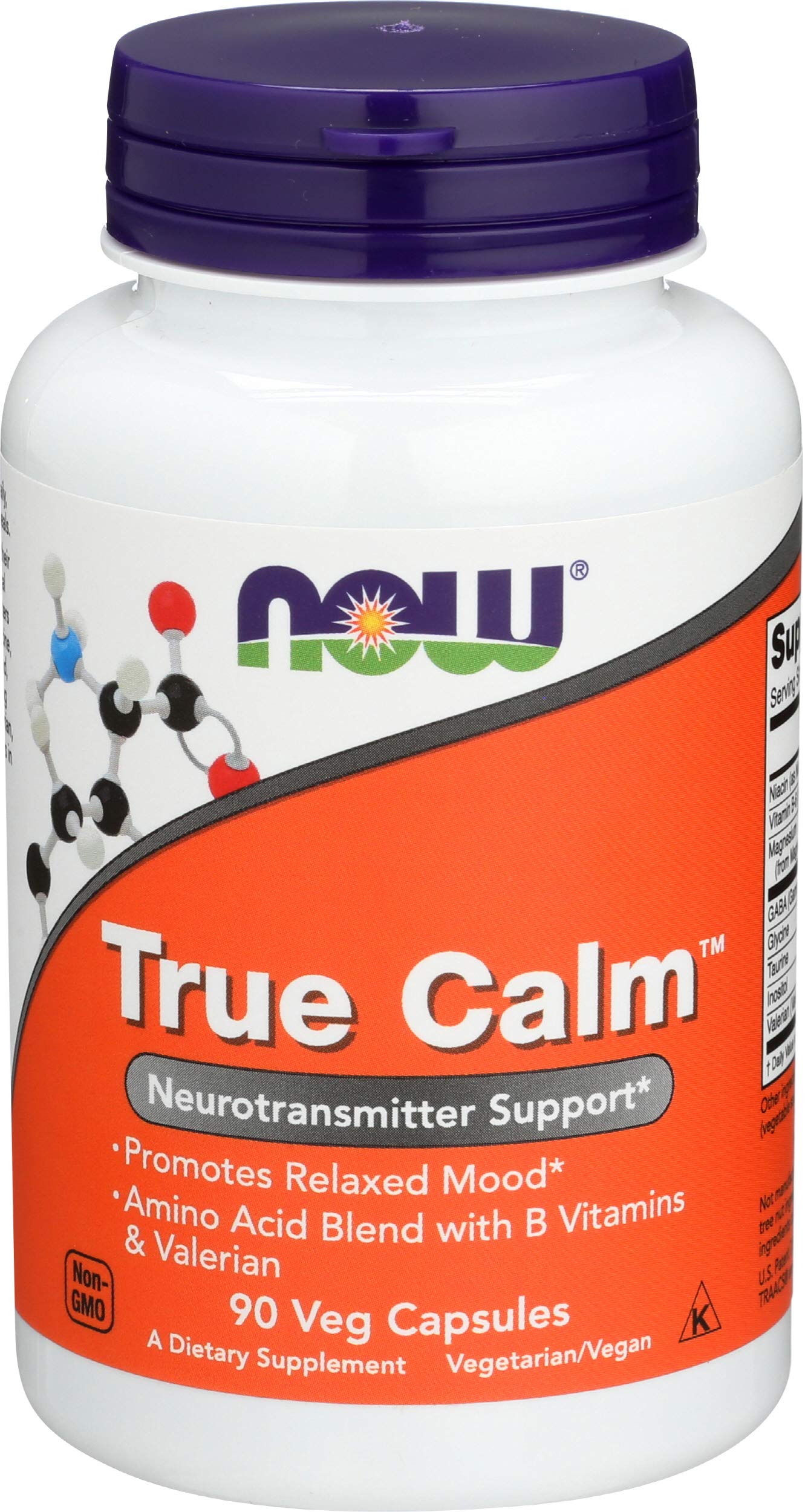 NOW Foods True Calm: cápsulas para relajación diaria y apoyo al ánimo.