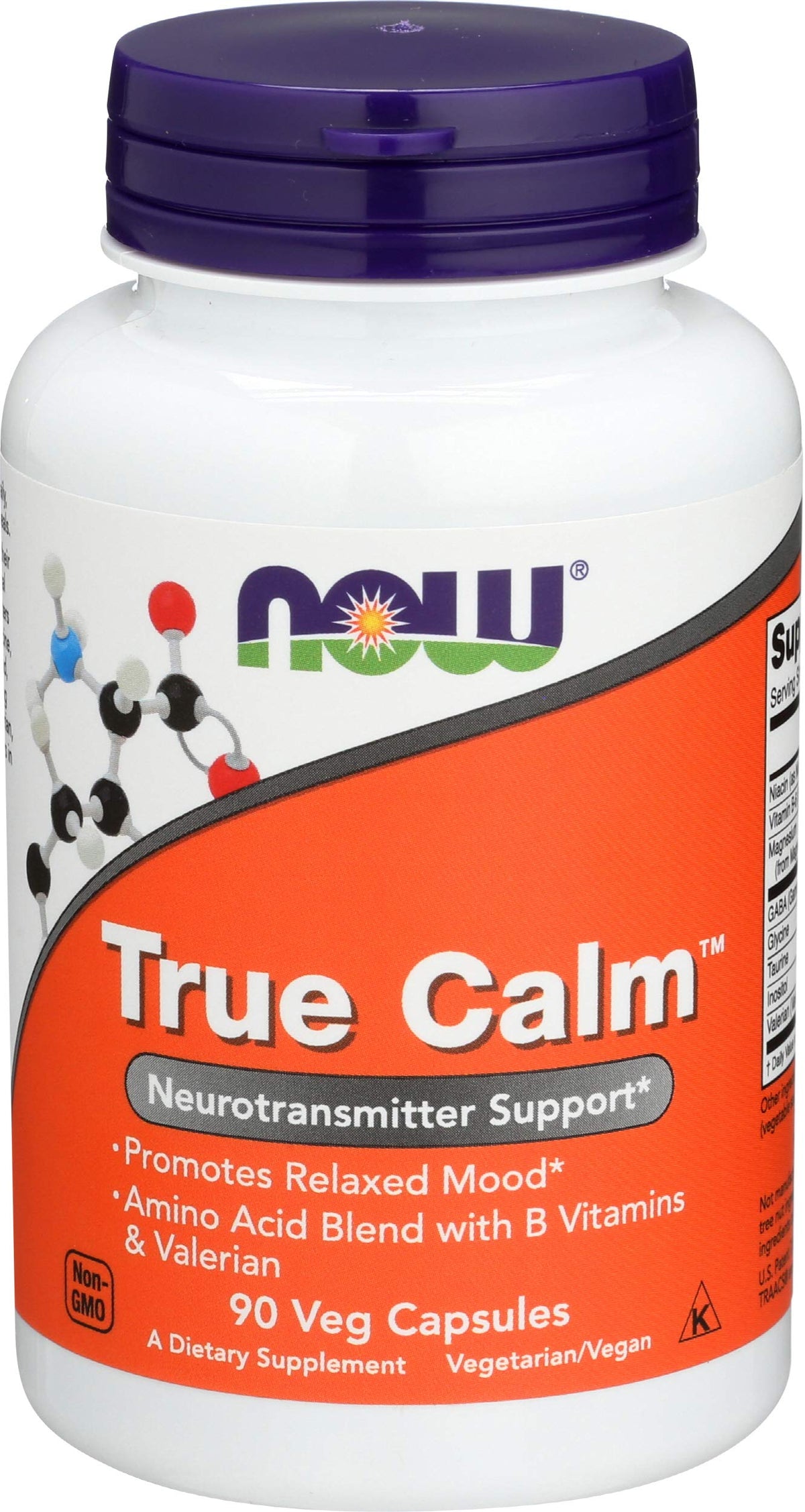 NOW Foods True Calm: cápsulas para relajación diaria y apoyo al ánimo.