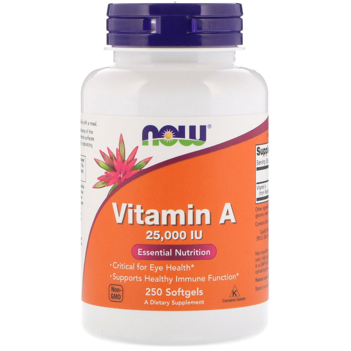 NOW Foods Vitamina A aceite de hígado de pescado; cápsulas blandas para uso diario