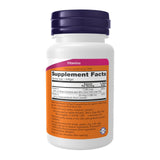 NOW Foods Vitamina A y D3: etiqueta detalle con información de seguridad