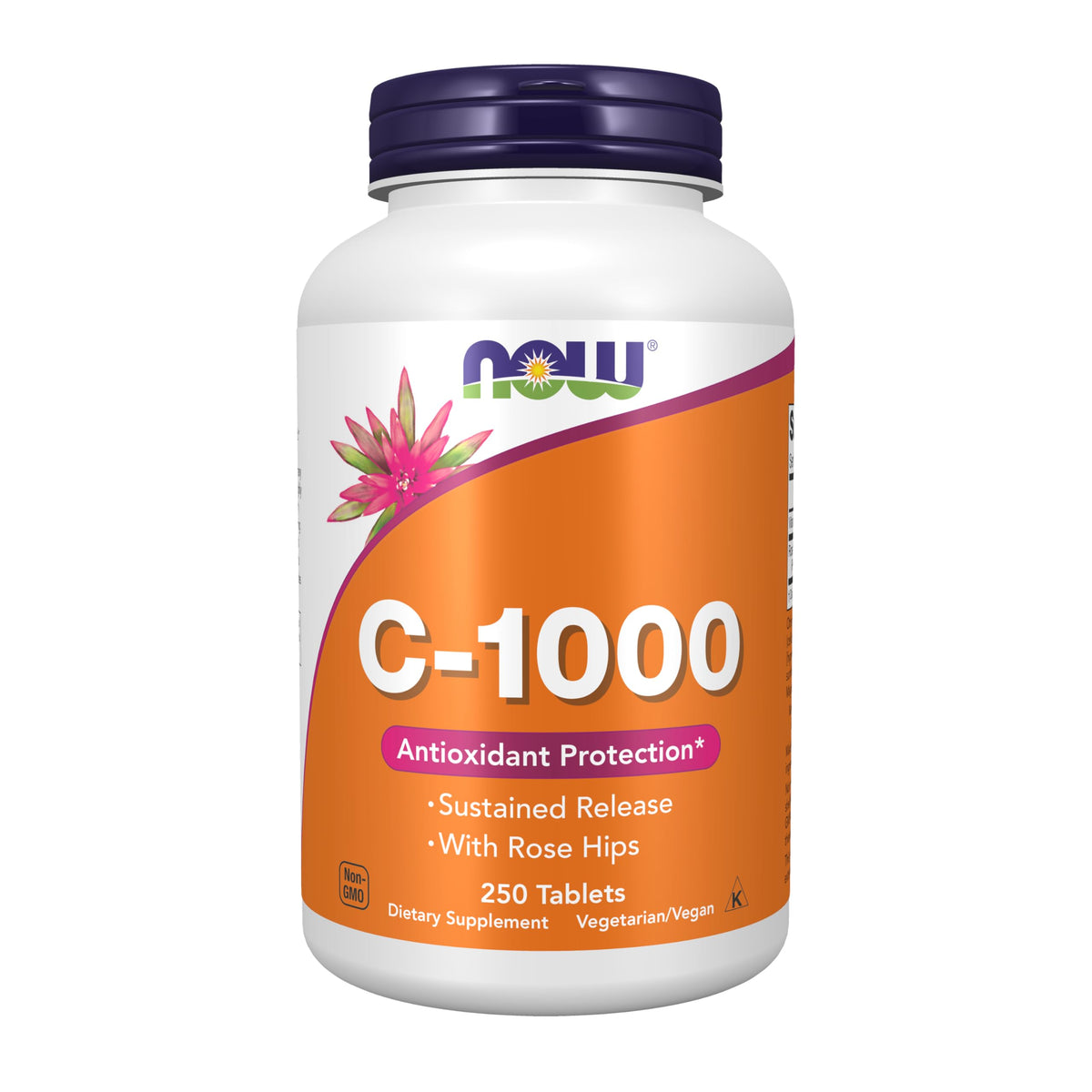 NOW Foods Vitamina C 1000 con rosa mosqueta, botella: apoyo al aporte diario de vitamina C.