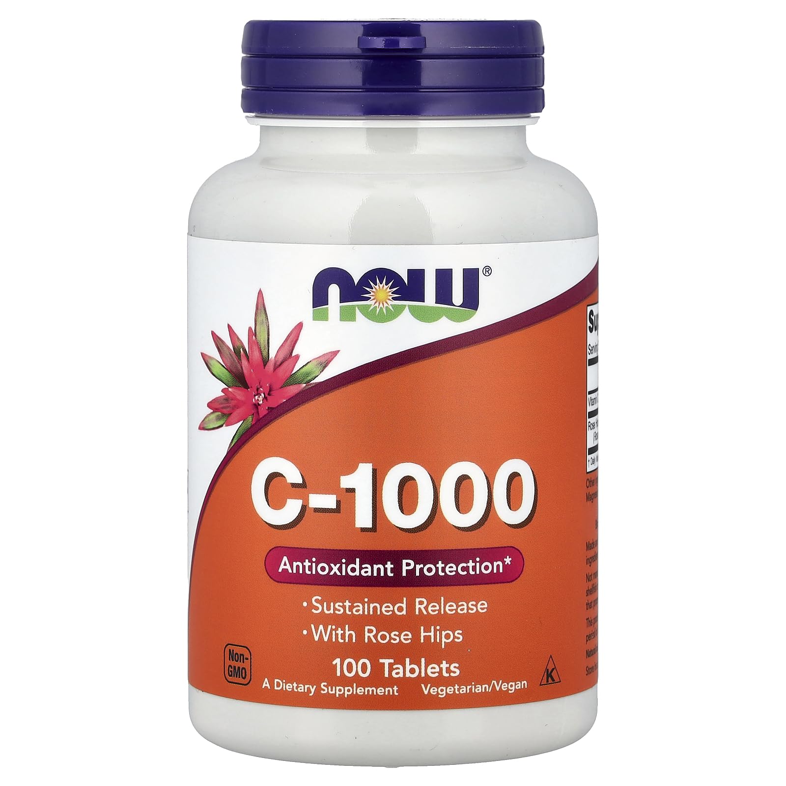 NOW Foods Vitamina C-1000 liberación sostenida en botella para uso diario