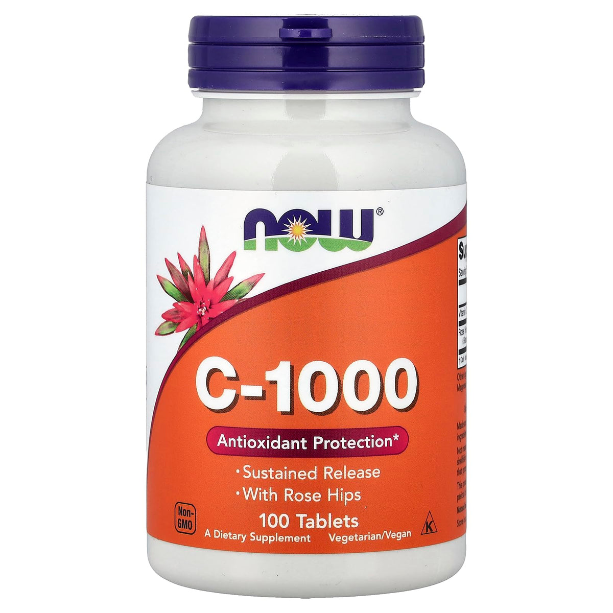 NOW Foods Vitamina C-1000 liberación sostenida en botella para uso diario
