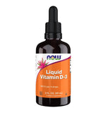 NOW Foods Vitamina D-3 líquida, botella con gotero para dosis diarias