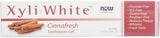 Now Foods XyliWhite Cinnafresh, tubo de pasta sin fluoruro para limpieza diaria.