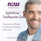 NOW Foods XyliWhite gel dental en tubo, blanqueamiento suave y cómodo.