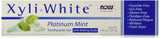NOW Foods XyliWhite pasta dental menta platino; mejora el aliento y cuida dientes.