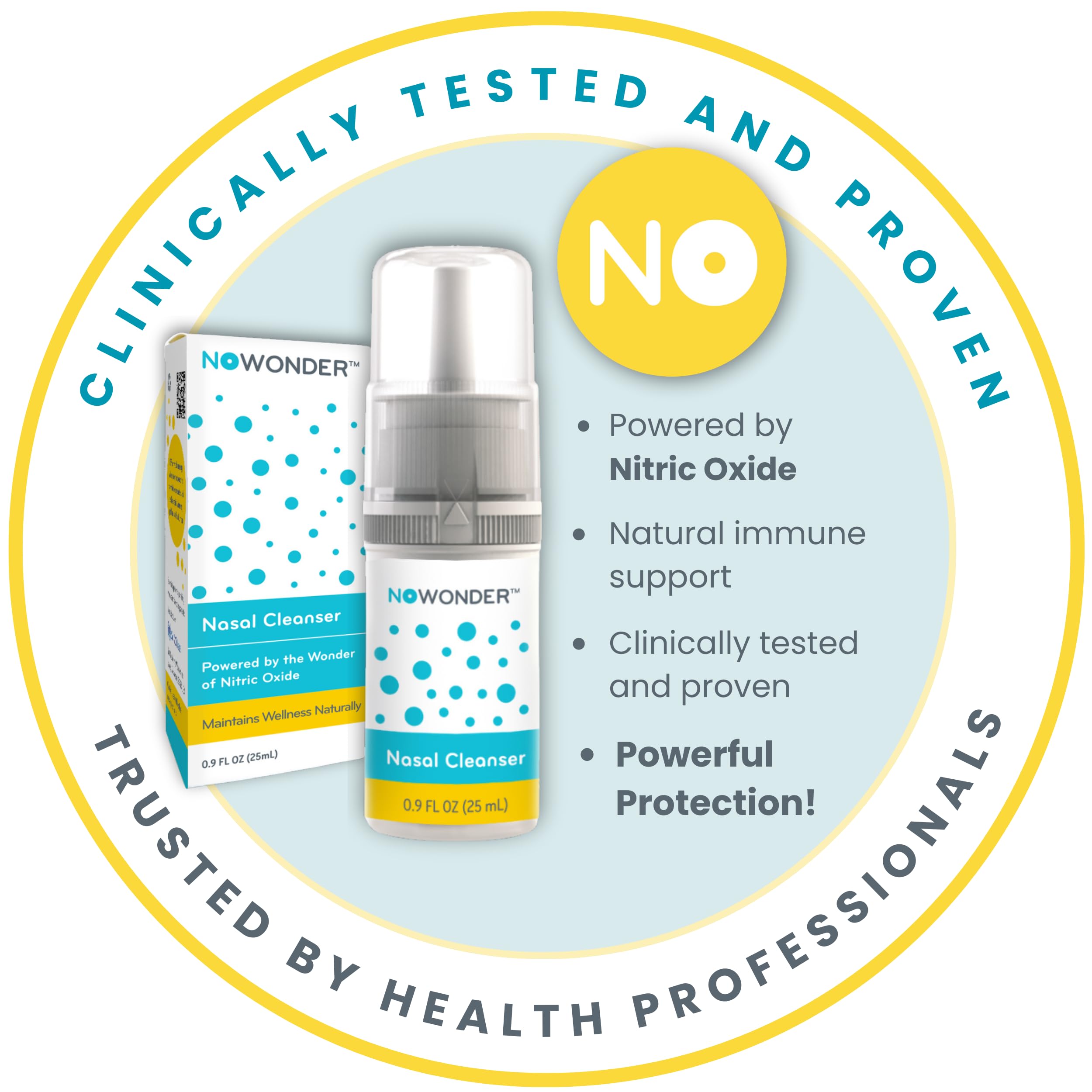 NoWonder Nasal Cleanser aplicación precisa en nariz para higiene nasal eficiente