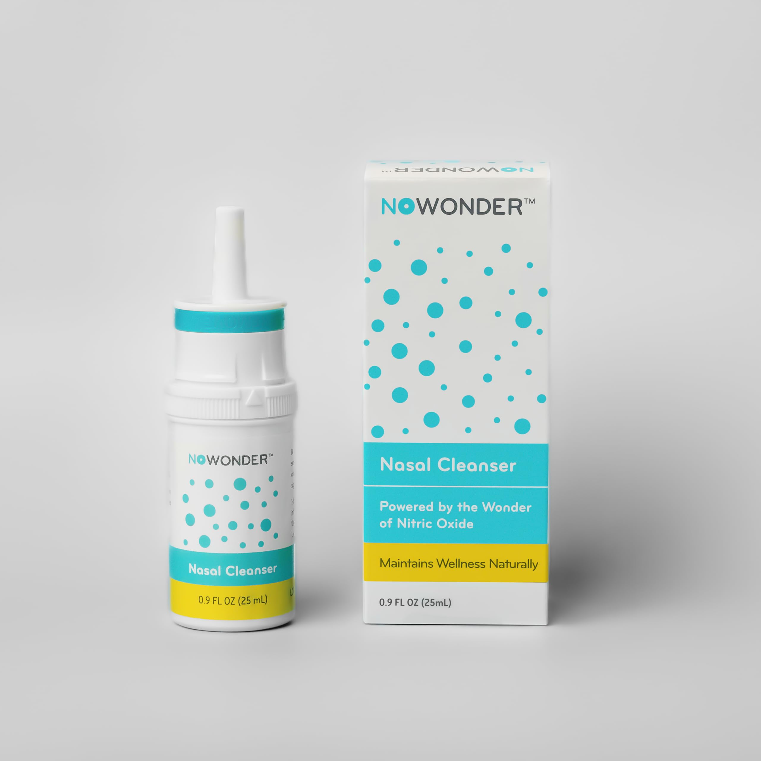 NoWonder Nasal Cleanser con óxido nítrico para limpieza nasal suave y fresca
