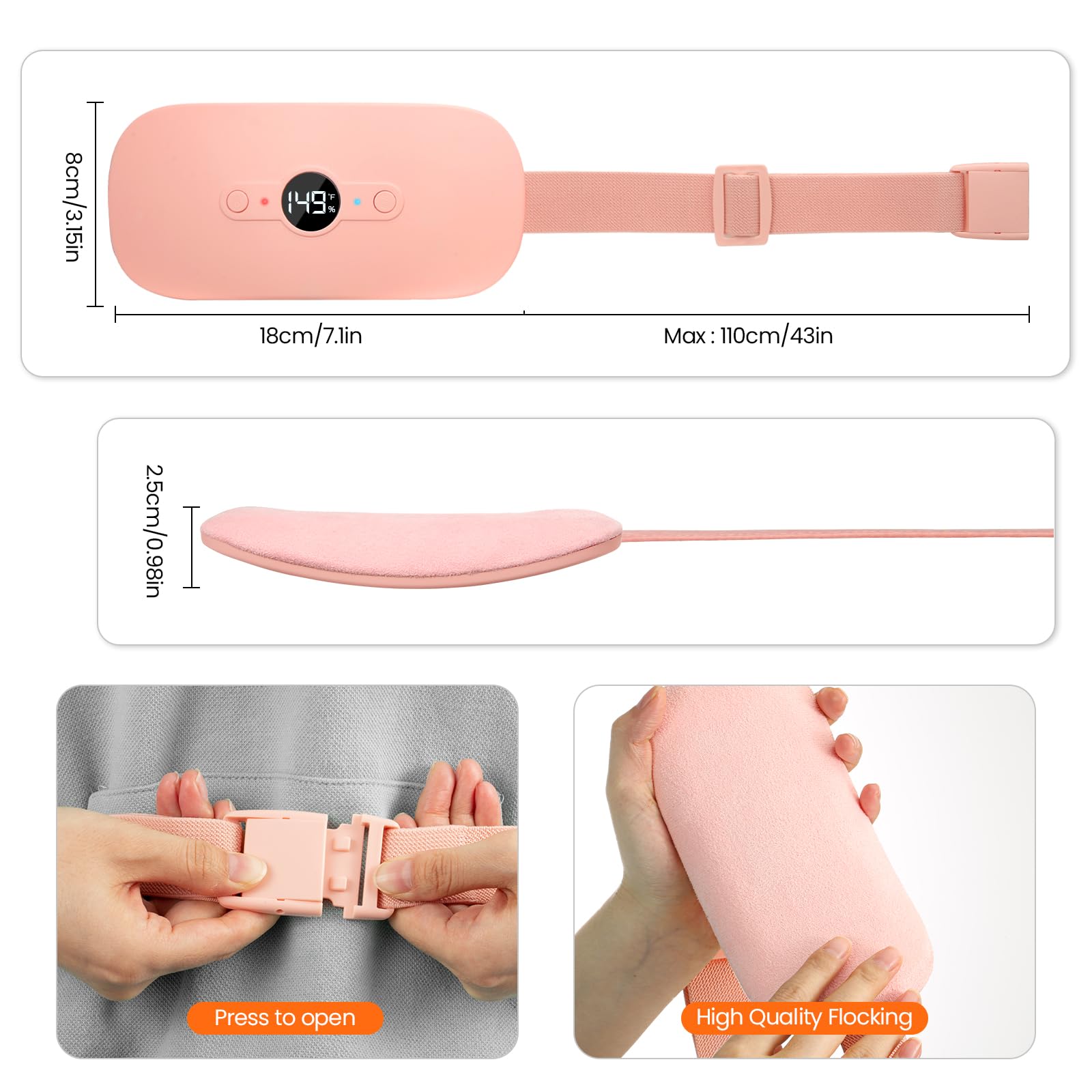 NOWWISH seguridad con apagado automático y acabado de terciopelo suave.
