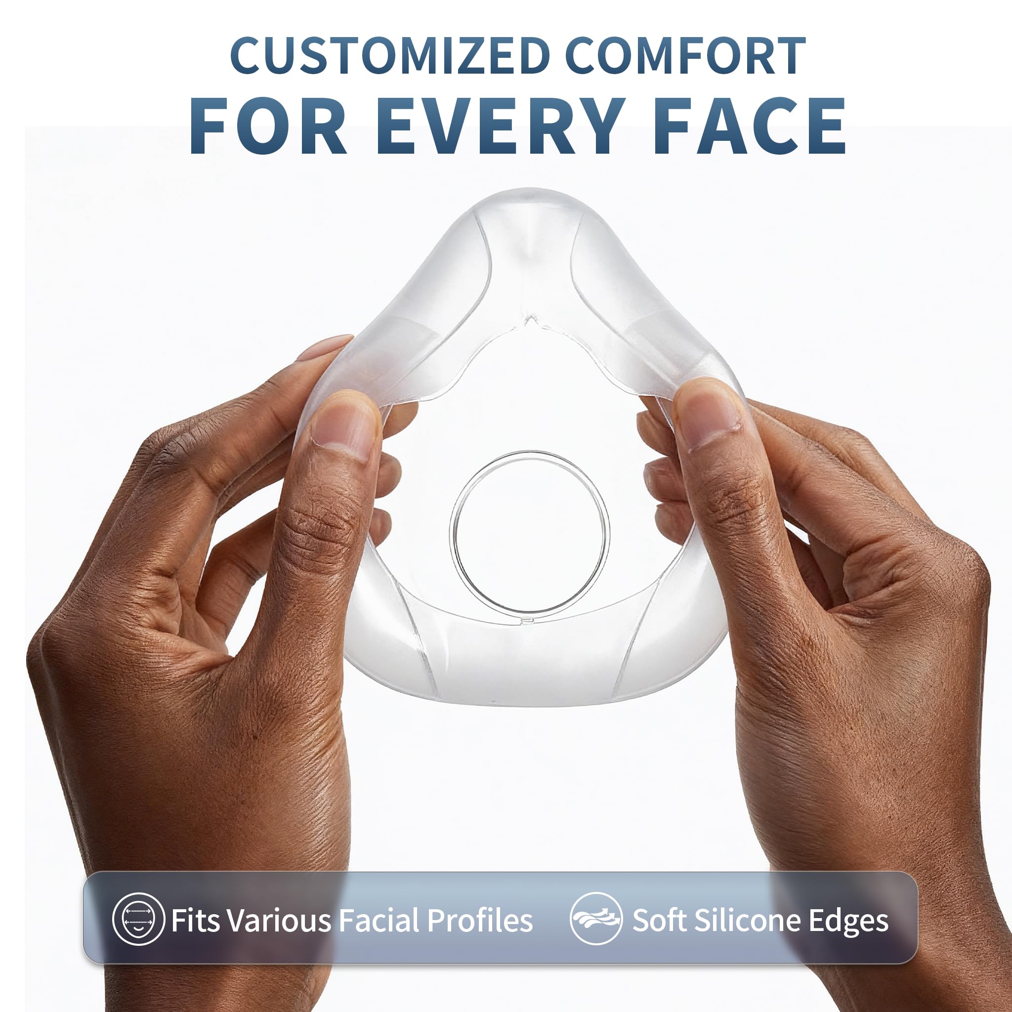 NQIAO repuesto AirFit F20 grande, fácil de limpiar y mantener.