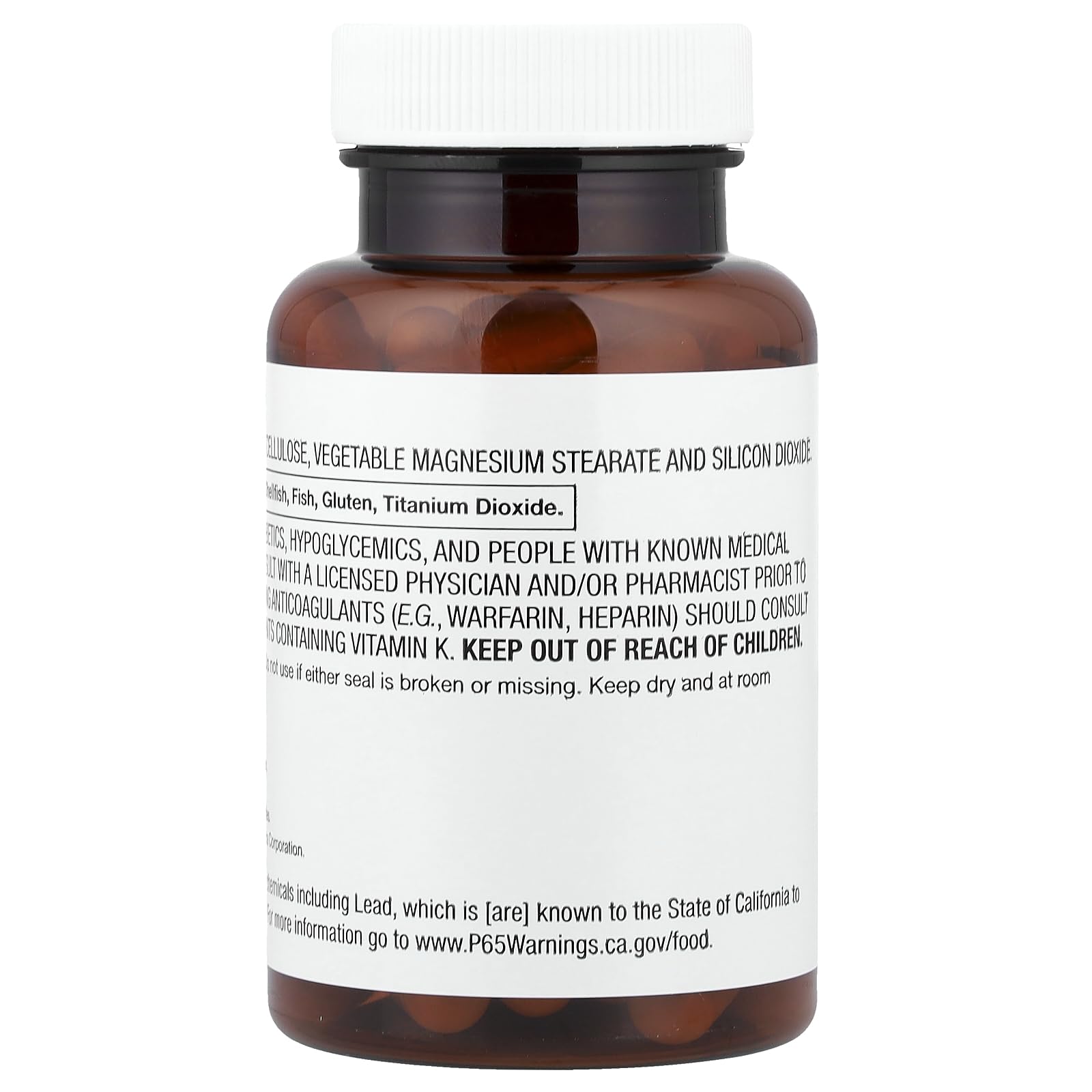 NSI Vitacost Synergy envase de 60 cápsulas para toma diaria