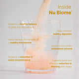 Nu Skin Nu Biome sin cafeína, opción suave para cualquier momento.