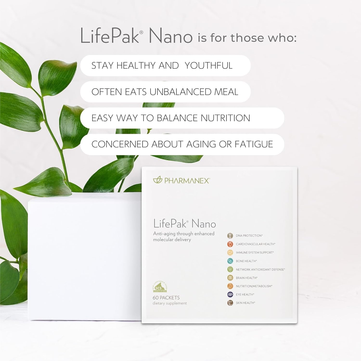 Nu Skin LifePak Nano nutre el cerebro para la salud cognitiva.