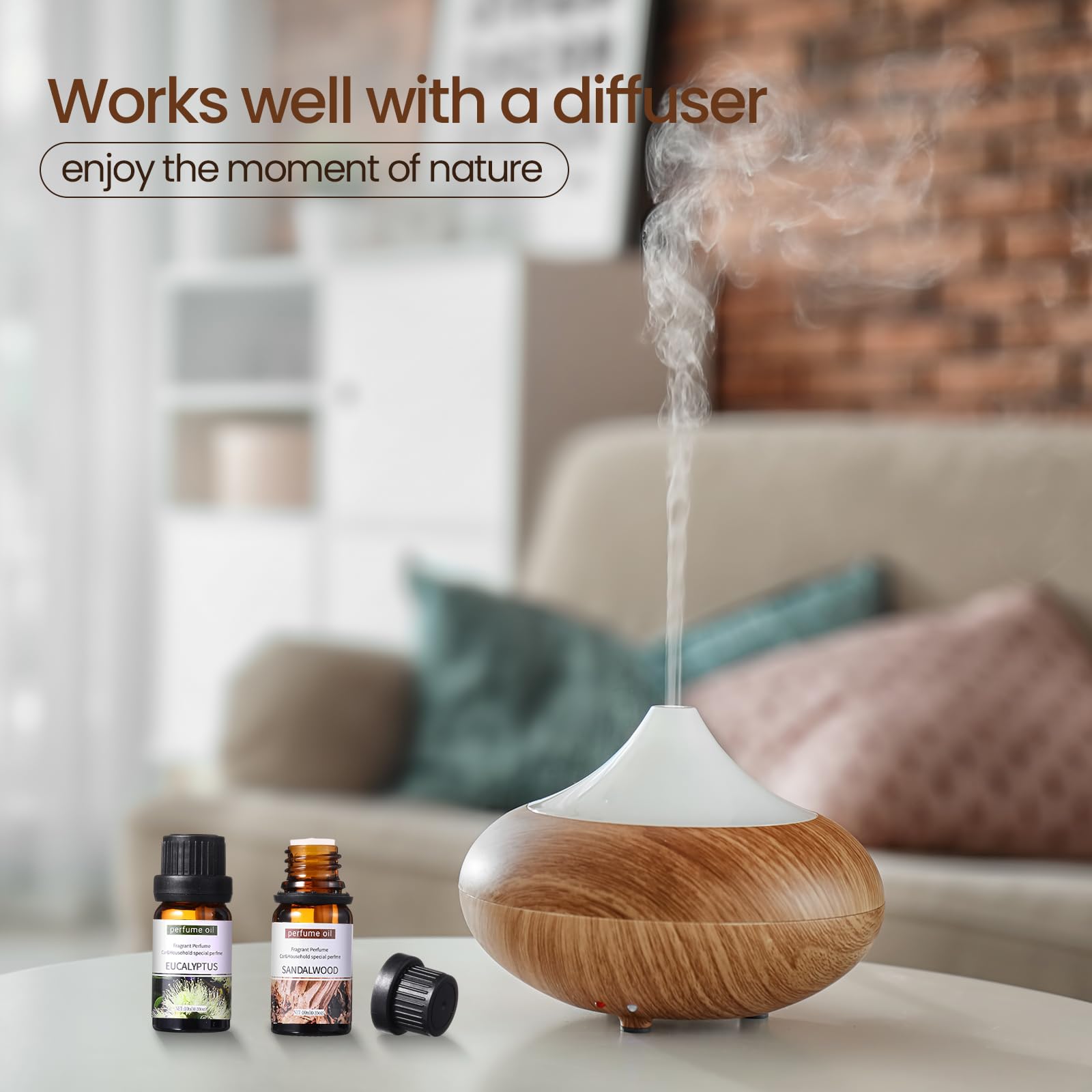 Nuanchu aceite esencial eucalipto de 10 ml para purificar el aire.