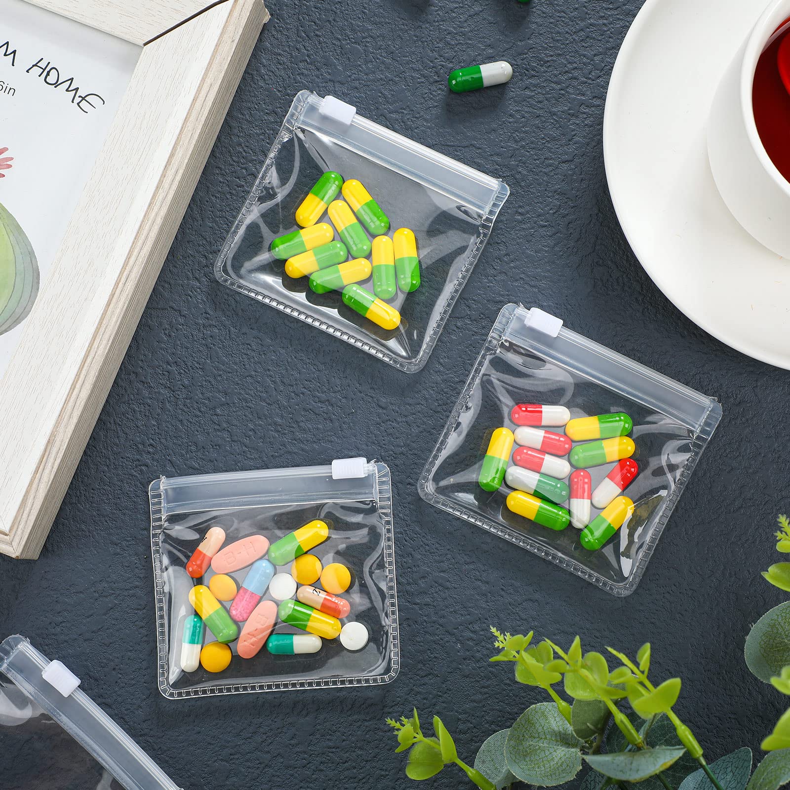 Bolsas con cierre seguro Nuanchu para medicinas de viaje, evitan derrames.
